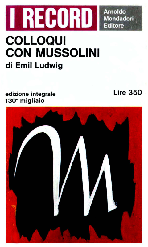 Book cover of Colloqui con Mussolini by Emil Ludwig Book cover of Colloqui con Mussolini by Emil Ludwig